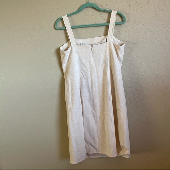 W‎ by Worth White Cotton Square Neck Dress - Picture 4 of 8